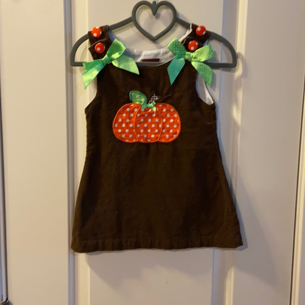 Lil Cactus Fall corduroy swing dress 6-12mo
